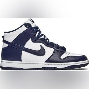 Nike Dunk Hi Retro White / Midnight Navy Size 8 for Men, 9.5 for Women